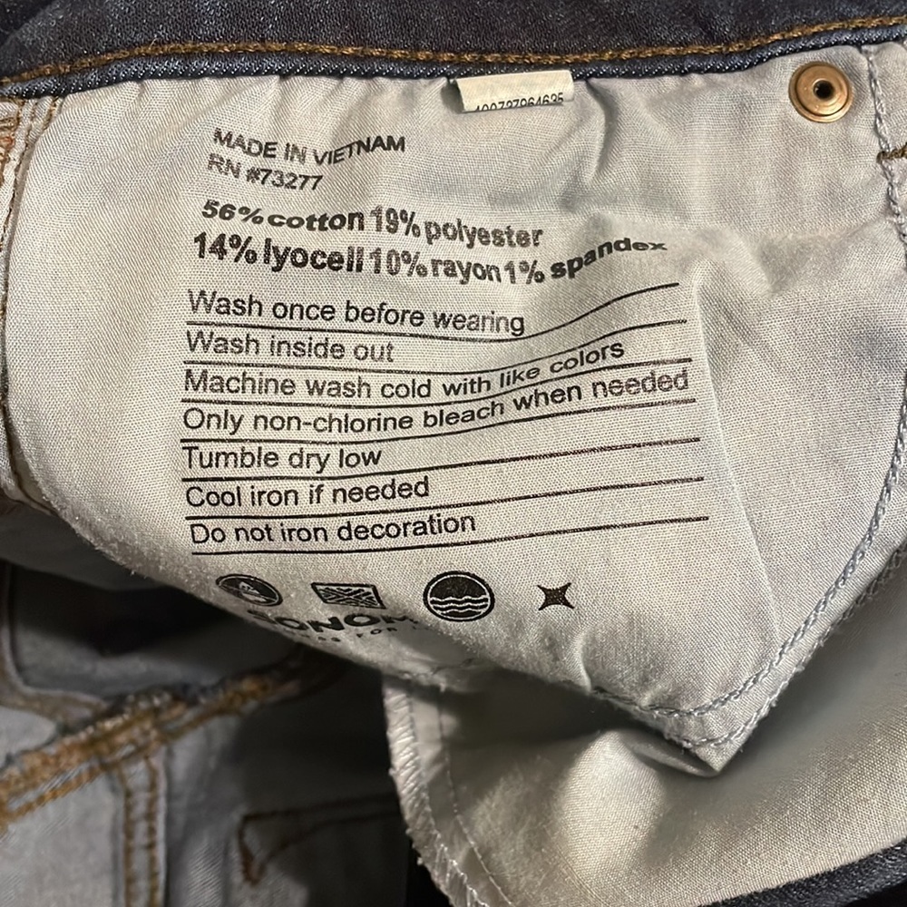 Sonoma Bootcut‎ Size 6 Dark Denim - Picture 4 of 4